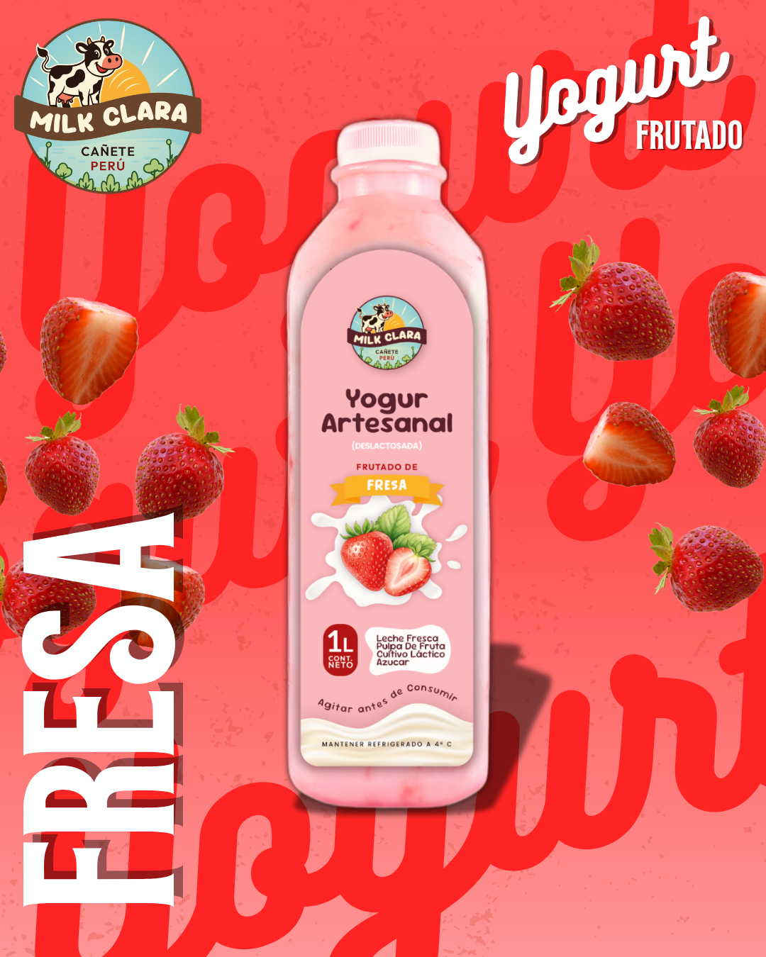 Yogurt Frutado de Fresa